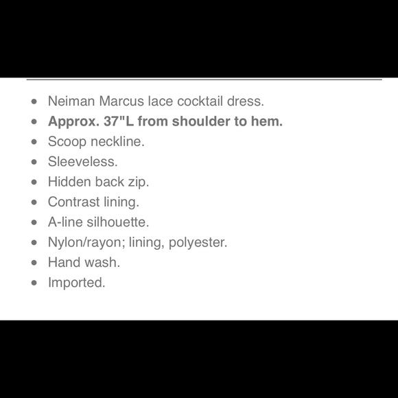 Neiman Marcus lace cocktail dress - Picture 4 of 6